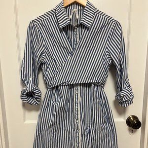 Seraphine Maternity Nursing Shirt Dress